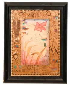 David Dodsworth "Valentine Flowers" Miixed Media