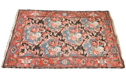 Vintage Oriental Hand Wooven Kilim Rug