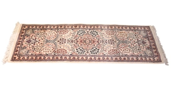 Persian Hand Knotted Wool Carpet Runner