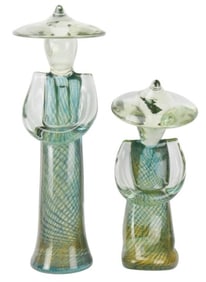 Giuliano Tosi Attr. Murano Chinese Coolies Figures