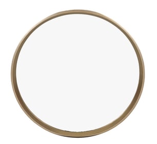 Uttermost Round Urban Wood Wall Mirror