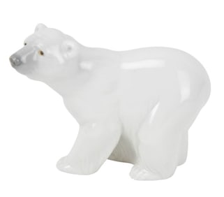 Lladro Porcelain Statue of Polar Bear