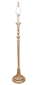 French Provencal Neo Classical Silver Floor Lamp