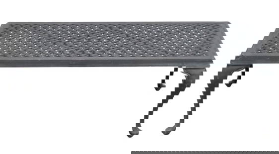Smith and Hawken Outdoor Metal Coffee Table: Smith & Hawken Outdoor Metal Coffee TableMeasures 17 inches x 48 inches x 24 inches.
