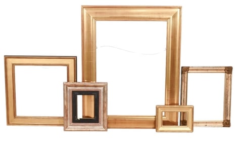5 Gilt Art Frames in 5 Styles & Sizes