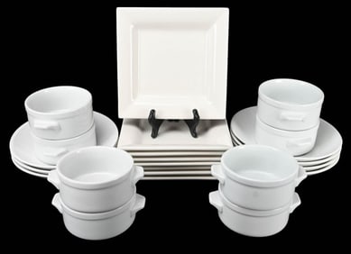 23 Pottery Barn White Ceramic Lunch Plates 3 Style