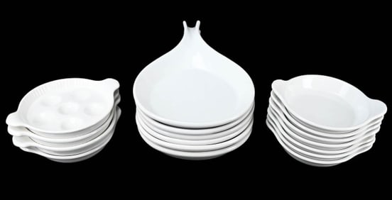 18 Au Gratin & Escargot Ceramic Baking Dishes