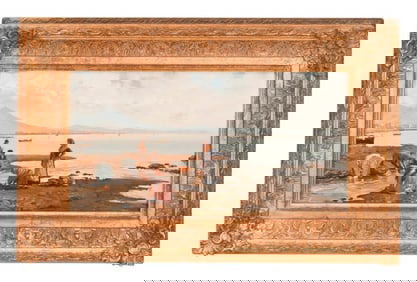 Eva Gianetti Signed Oil Painting of Italian Women