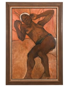 Luce Turnier Reclining Woman Acrylic on Board