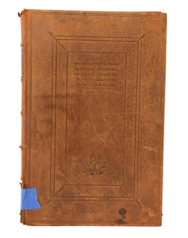 Oversize Book The Inferno w 7 Plates by Blake (1 of 7)