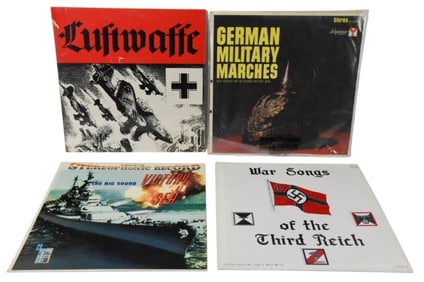 4 WWII German Music Record Albums