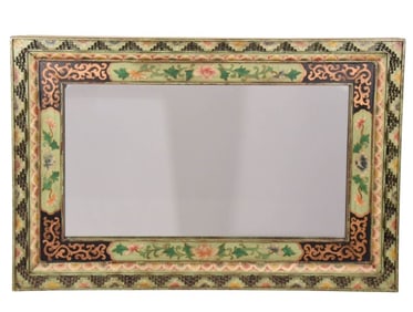 Hand Carved & Painted Indo Persian Wall Mirror