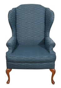 Custom Upholstered Wingback Chair