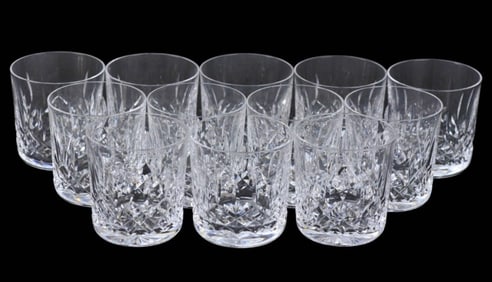 12 Waterford Crystal Lismore Rocks Glasses