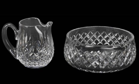 Waterford Crystal Lismore Bowl and Pitcher