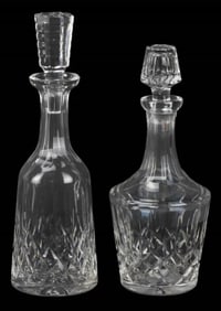 2 Waterford Crystal Lismore Decanters