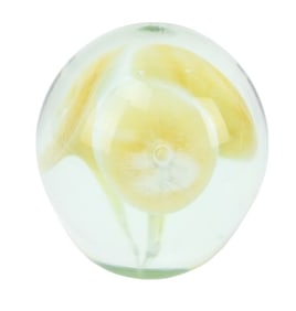 Kanawha Vintage Art Glass Lily Paperweight