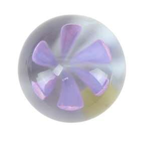 Perthshire Scotland Art Glass Floral Paperweight