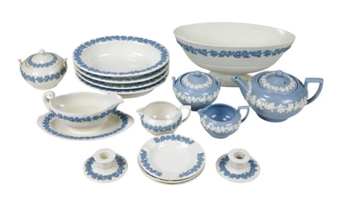 Wedgwood Embossed Queens Ware Serving Pieces