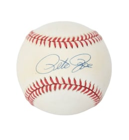 Pete Rose Signed Official Baseball with COA