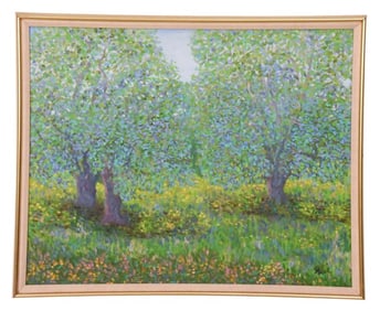 Lily Axel Signed Impressionist Painting Pound Ridg