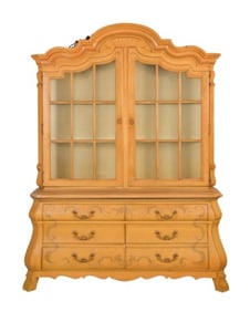 Drexel French Provincial Painted China Cabinet