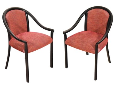 Set of 10 Stendig Black Lacquered Dining Chairs