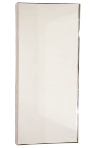 Four Hands Bellevue Floor Mirror in Shiny Steel: Four Hands Bellevue Floor Mirror in Shiny Steel. Measures 80 inches x 32 inches x 2 inches.