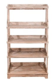 Vintage Distressed Wood Painted Shelf