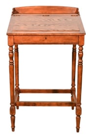 Gustavian Style Carved Flip Top Desk by J Peterman