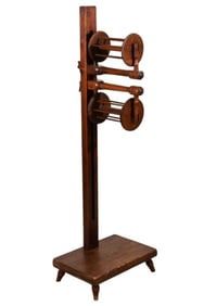 Antique Hand Carved Squirrel Cage Yarn Winder