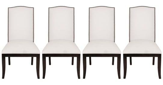 4 Parsons Style Upholstered Side Dining Chairs