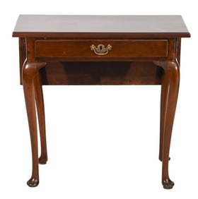 Georgian II Hand Carved Mahogany Drop Leaf Table