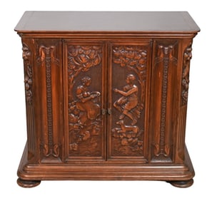 Antique Hand Carved Cabinet
