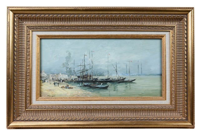 Igor Chevtsov Oil on Board Painting Boat Scene (1 of 8)