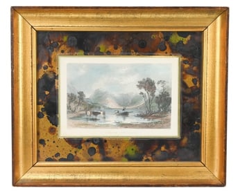 Allom & Sands Antique Colored Engraving Cumberland