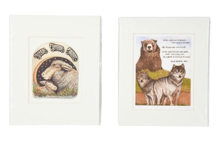 2 Rachael Badeau Signed Giclee Art Prints