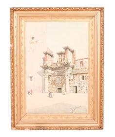 Roberto Gigli Signed Watercolor Painting of Rome