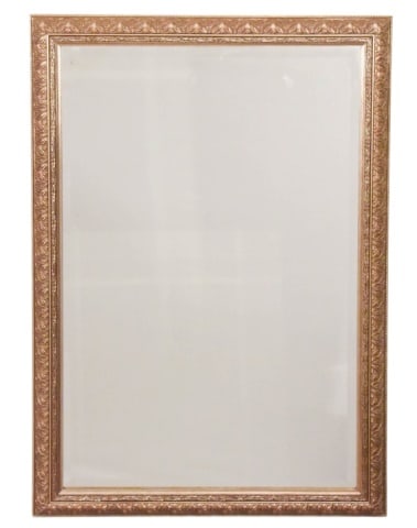 Pewter Tone Framed Beveled Mirror (1 of 8)