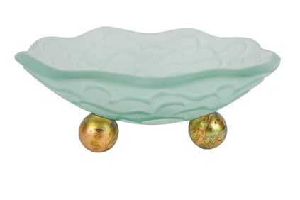 Salvatore Polizzi Signed Wave Footed Bowl