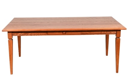 French Provencal Oak Dining Table w Tapered Legs