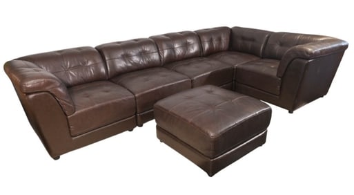 Haining Gelin Furn. Leather 6 Piece Sofa Sectional