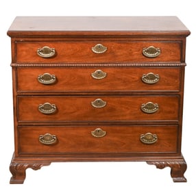 Henredon Georgian Carved Mahogany Chest of Drawers