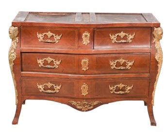 Antique Louis XV Style Commode with Ormolu