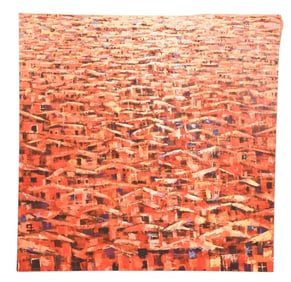 Ada Godspower Signed Acrylic Abstract Painting