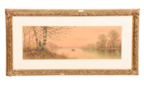 William F. Paskell Signed Watercolor Painting