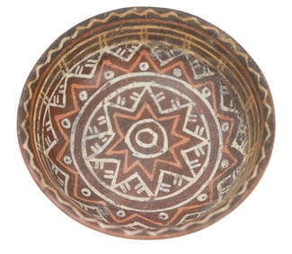 Pre Columbian Narino Carchi Pottery Painted Bowl