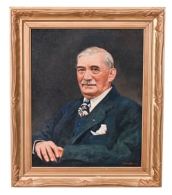William Joseph Brown Oil on Canvas Portrait