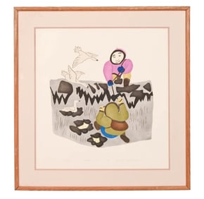 Holman Eskimo Co-op Signed Screen Print 1985