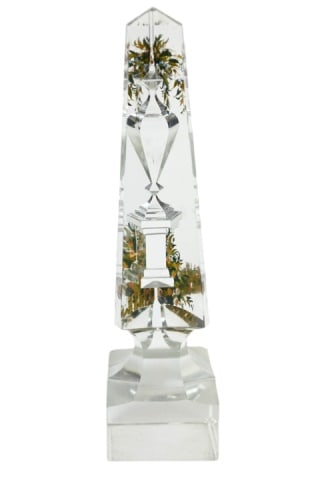 Antique Cut Crystal Prism Hand Painted Memorial (1 of 12)